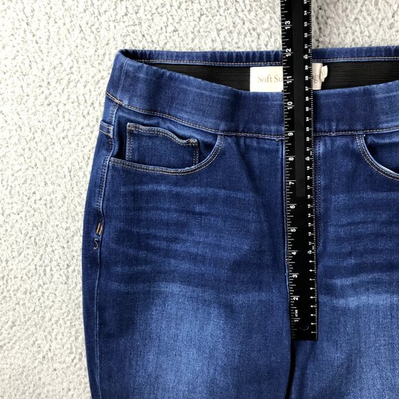 SOFT SURROUNDINGS Womens SMALL The Ultimate Pull On Stretch Denim Crop Jeans - Picture 7 of 12